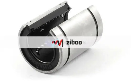 LM16UU 28mm Outer Diameter Silver Tone Black Linear Motion Ball Bearing