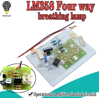 LM358 LED Breathing Light Kit Electronic Production Suite Electronic Kits DIY Parts Breath Light DIY Kit PCB laboratory