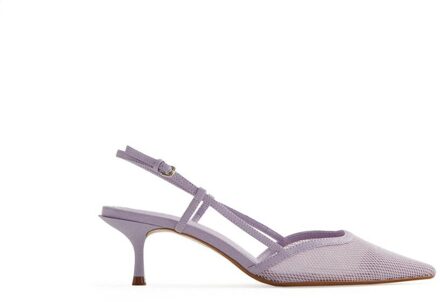 Lmcavasun Damesschoenen Licht Violet Mesh Kat Hak Hoge Hakken Vrouwen Stiletto Hakken 38