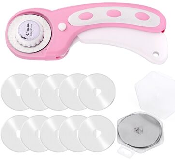 Lmdz 45Mm Snijden Ruller Rotary Cutter En Vervanging Messen Stof Patchwork Lederen Ambachten Snijden Mat Leer Snijden Gereedschap 6