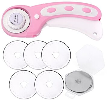 Lmdz 45Mm Snijden Ruller Rotary Cutter En Vervanging Messen Stof Patchwork Lederen Ambachten Snijden Mat Leer Snijden Gereedschap