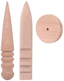 Lmdz Lederen Rand Beveler Tool Leer Skiving Tool En Hout Rand Gelikter Platte Burnisher Lederen Craft Diy Gereedschap 2