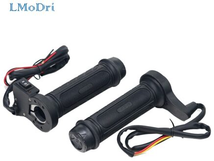 Lmodri 1 Paar Motorcycle Grips Motorbike Atv Hand Elektrische Verwarmde Grip 7/8 "22 Mm Handle Bar Hand Warmer 12V Lmodri