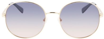 Lo61ss Ronde Zonnebril Goud Lichtgrijs