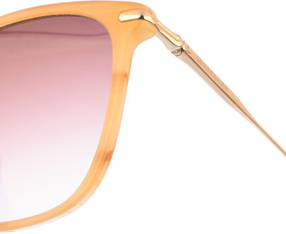 LO660S Acetaat zonnebril met vlindervorm voor dames Bruin