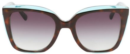 Lo689s Zonnebril Cateye - maat Donker Bruin