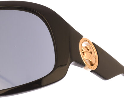 LO736S dameszonnebril van vierkant acetaat - maat Zwart