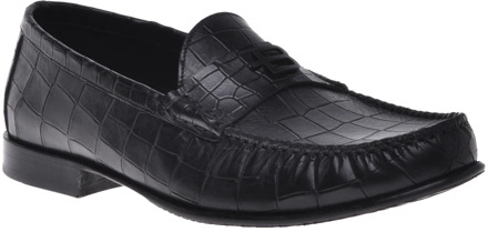 Loafer in black with crocodile print Baldinini , Black , Heren - 41 Eu,45 Eu,40 Eu,44 Eu,42 Eu,43 Eu,41 1/2 Eu,46 EU