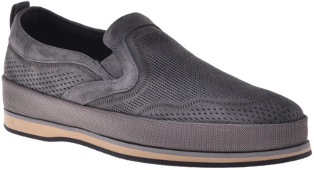 Loafer in grey perforated suede Baldinini , Gray , Heren - 45 Eu,39 Eu,42 Eu,44 Eu,46 Eu,41 Eu,42 1/2 Eu,41 1/2 Eu,43 Eu,40 EU