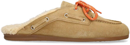 Loafers met fur Mule  camel - 37,39,40,41,