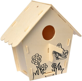 Lobbes Maak je eigen Houten Vogelhuisje, variatie C