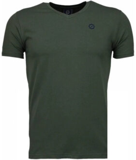 Local Fanatic Basic Exclusieve - T-Shirt - Leger Groen - Maten: XXL