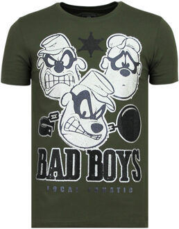 Local Fanatic Beagle Boys - Grappige T shirt Mannen - 6319G - Groen - Maten: L