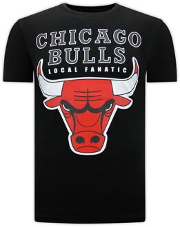 Local Fanatic Bulls classic design t-shirt Zwart - S