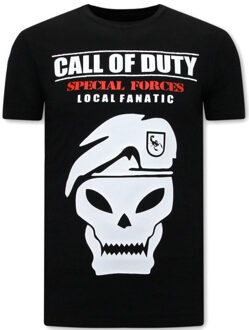 Local Fanatic Call of duty t-shirt - maat M Zwart
