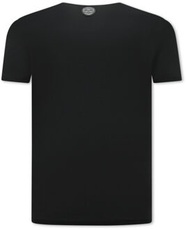 Local Fanatic Cartoon design t-shirt Zwart - M