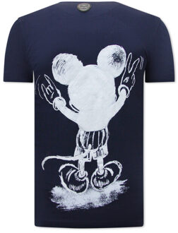 Local Fanatic Cartoon t-shirt navy Veelkleurig - XS