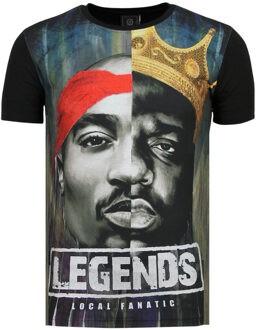 Local Fanatic Christopher Notorious T-shirt - 2PAC Legends - Zwart - Maten: XXL