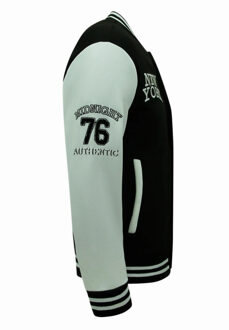 Local Fanatic College jacket baseball jacket - maat L Zwart