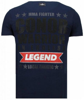 Local Fanatic Conor notorious legend rhinestone t-shirt Blauw - S
