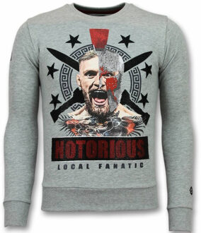 Local Fanatic Conor notorious sweater Grijs - XXL