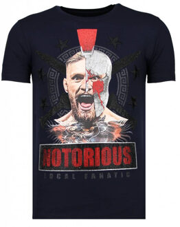 Local Fanatic Conor notorious warrior rhinestone t-shirt Print / Multi