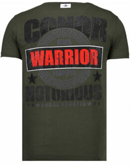 Local Fanatic Conor notorious warrior rhinestone t-shirt Veelkleurig - L