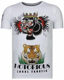 Local Fanatic Conor tattoo t-shirt - maat L Wit