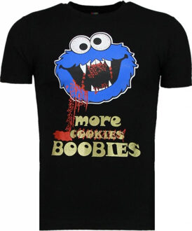 Local Fanatic Cookies - T-shirt - Zwart - Maten: M