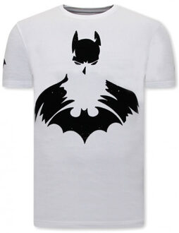 Local Fanatic Coole shirts batman print - maat M Wit
