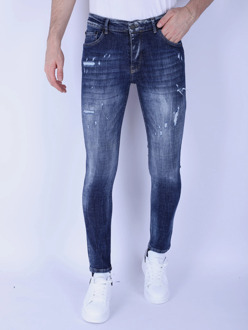 Local Fanatic Denim blue stone washed jeans slim fit 1103 Blauw - 30