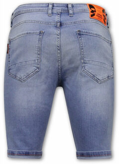 Local Fanatic Denim korte jeans slim fit 1048 Blauw - 33