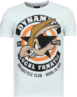 Local Fanatic Dynamite Coyote - Leuke T shirt Heren - 6320W - Wit - Maten: S