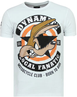 Local Fanatic Dynamite Coyote - Leuke T shirt Heren - 6320W - Wit - Maten: XL