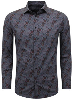 Local Fanatic E overhemden slim fit Paars - XS