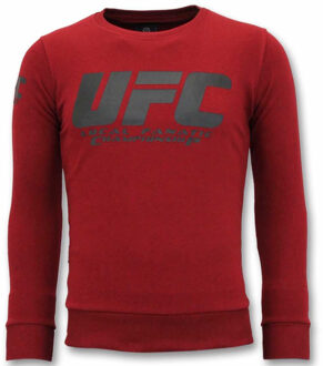 Local Fanatic Exclusieve Sweater Heren - UFC Championship Trui - Bordeaux - Maten: L