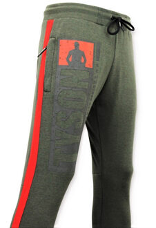 Local Fanatic Exclusieve Sweatpants Heren - Mike Tyson Trainingsbroek - Groen - Maten: M