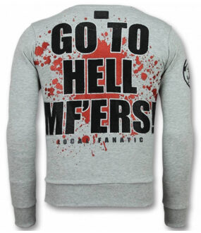 Local Fanatic Glory Trui - Marvin Spartacus Sweater Heren - Grijs - Maten: L