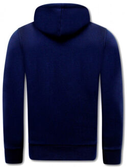 Local Fanatic Hoodie print the rock - maat M Blauw