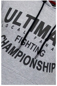 Local Fanatic Hoodie print ultimate fighting Grijs - XXL