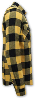 Local Fanatic Houthakkers flanellen Geel - S