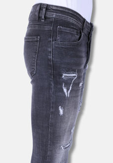 Local Fanatic Jeans met scheuren slim fit 1099 Grijs - 38