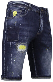 Local Fanatic Jeans short stretch 1052 Blauw - 33