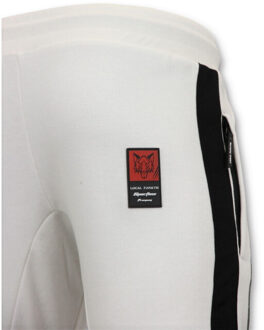 Local Fanatic Joggingbroek mike tyson boxing club - maat XXL Wit