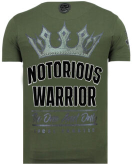 Local Fanatic King notorious zomer t-shirt - maat L Veelkleurig