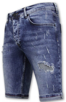 Local Fanatic Korte broek slim fit 1054 - maat 38 Blauw