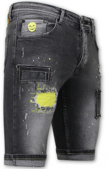 Local Fanatic Korte broeken stretch 1053 Grijs - 32