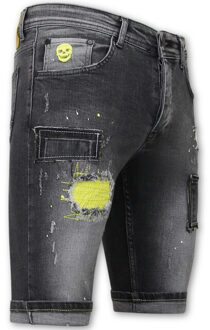 Local Fanatic Korte broeken stretch 1053 - maat 33 Grijs