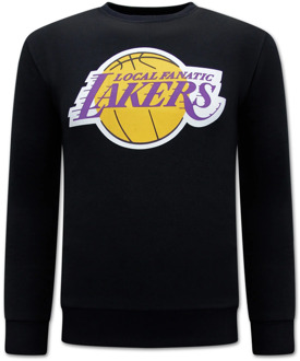 Local Fanatic Lakers print sweater Zwart - XL