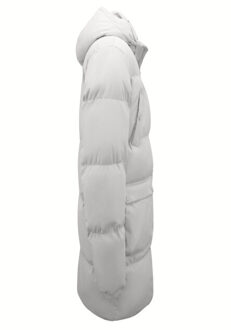 Local Fanatic Lange gedateerde puffer parka jas met afneembare capuchon 3361 Wit - XXXL